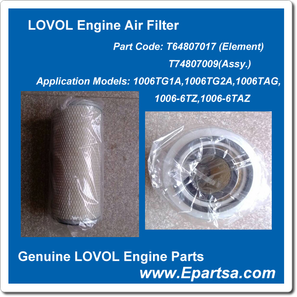 Lovol Air Filter-6 Cylinder
