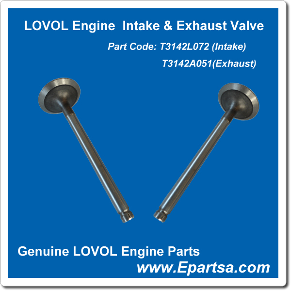Lovol Engine Intake & Exhaust Valve