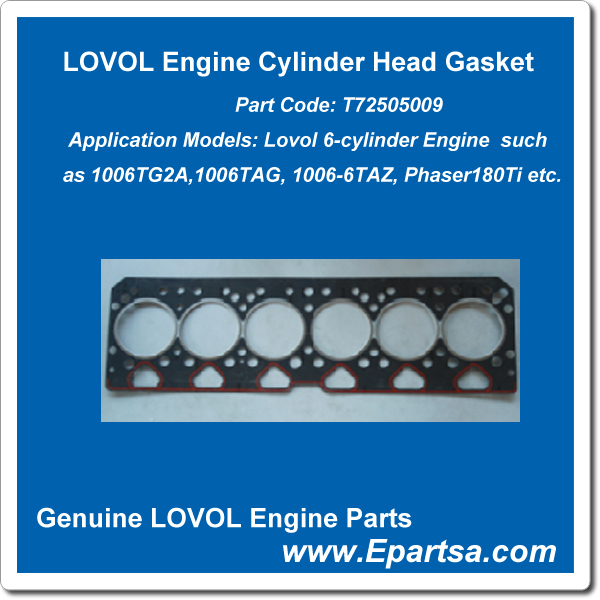 Lovol Engine Cylinder Head Gasket-T72505009